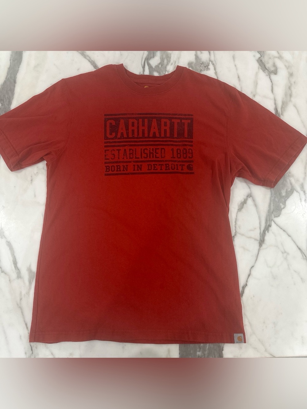 Carhartt Men’s Red Logo Graphic Tee